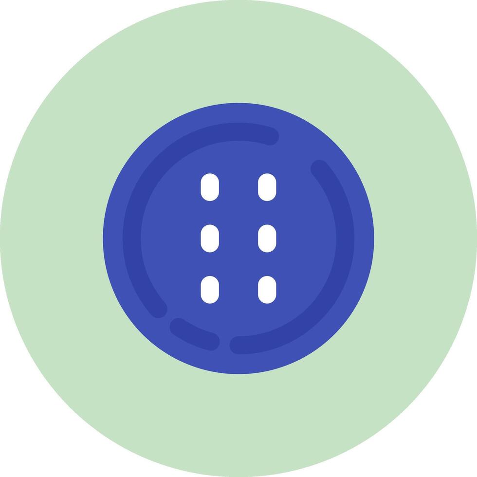 Dotted line Flat Circle Icon vector