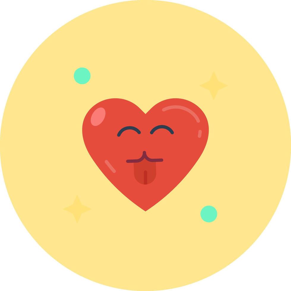 Cute Flat Circle Icon vector