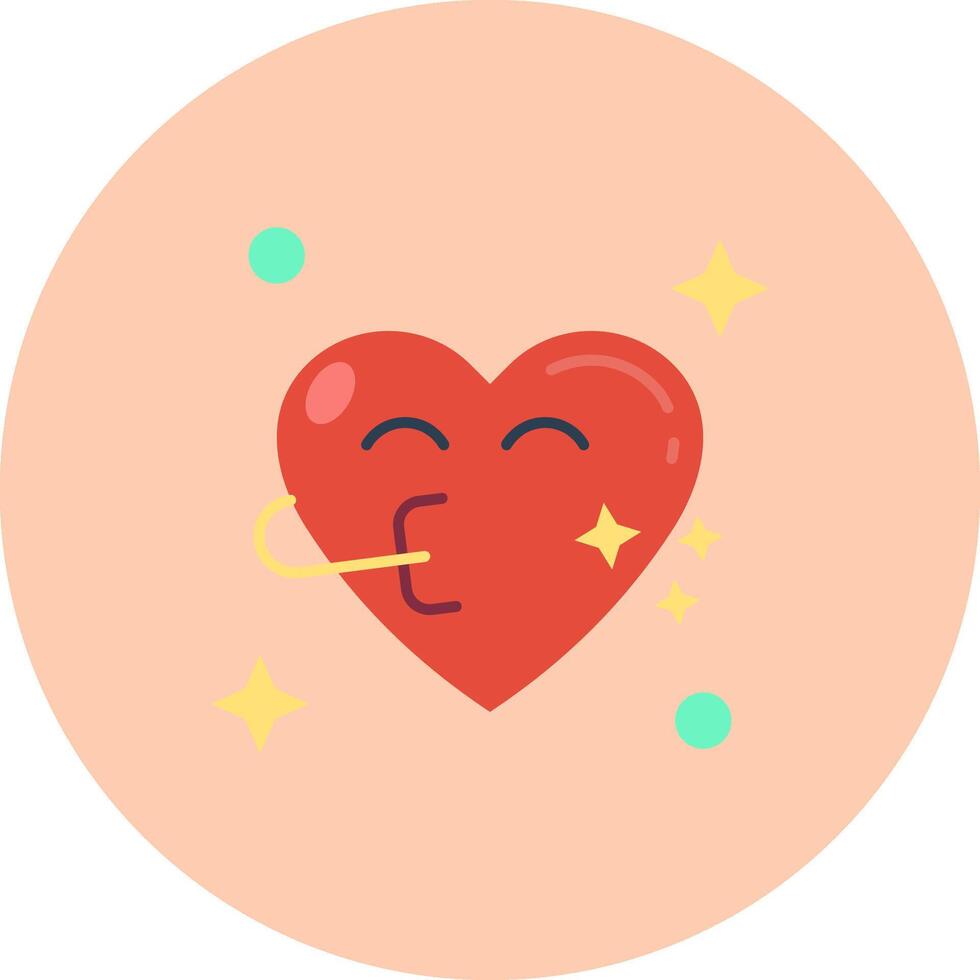 Congratulation Flat Circle Icon vector