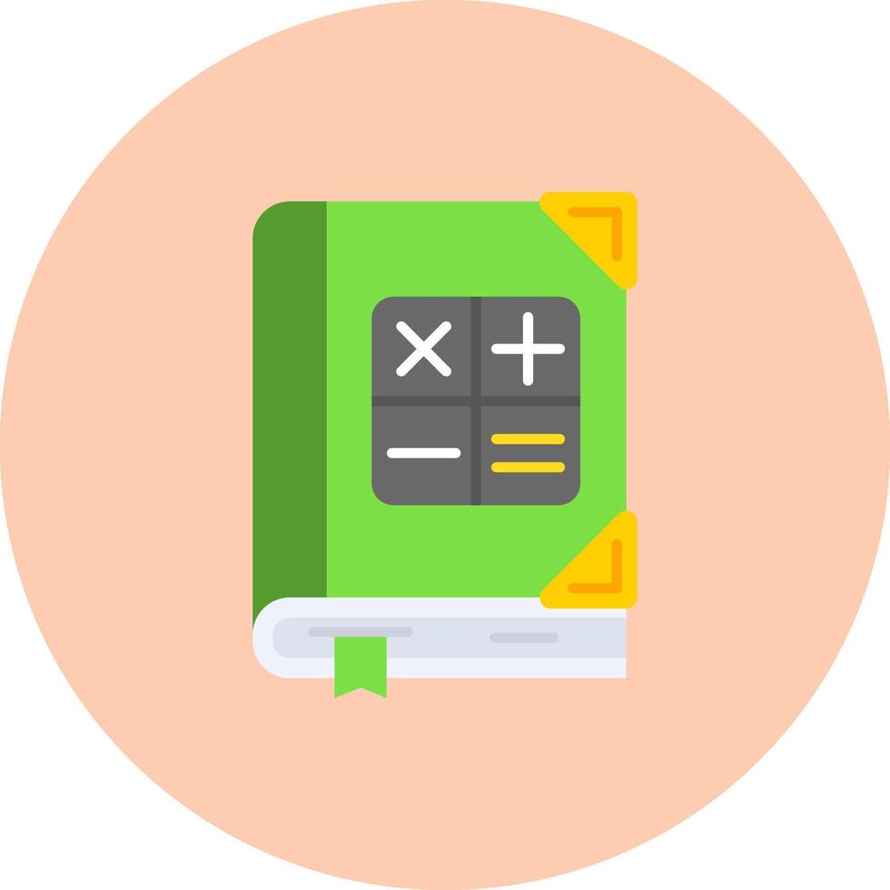 Math Flat Circle Icon vector