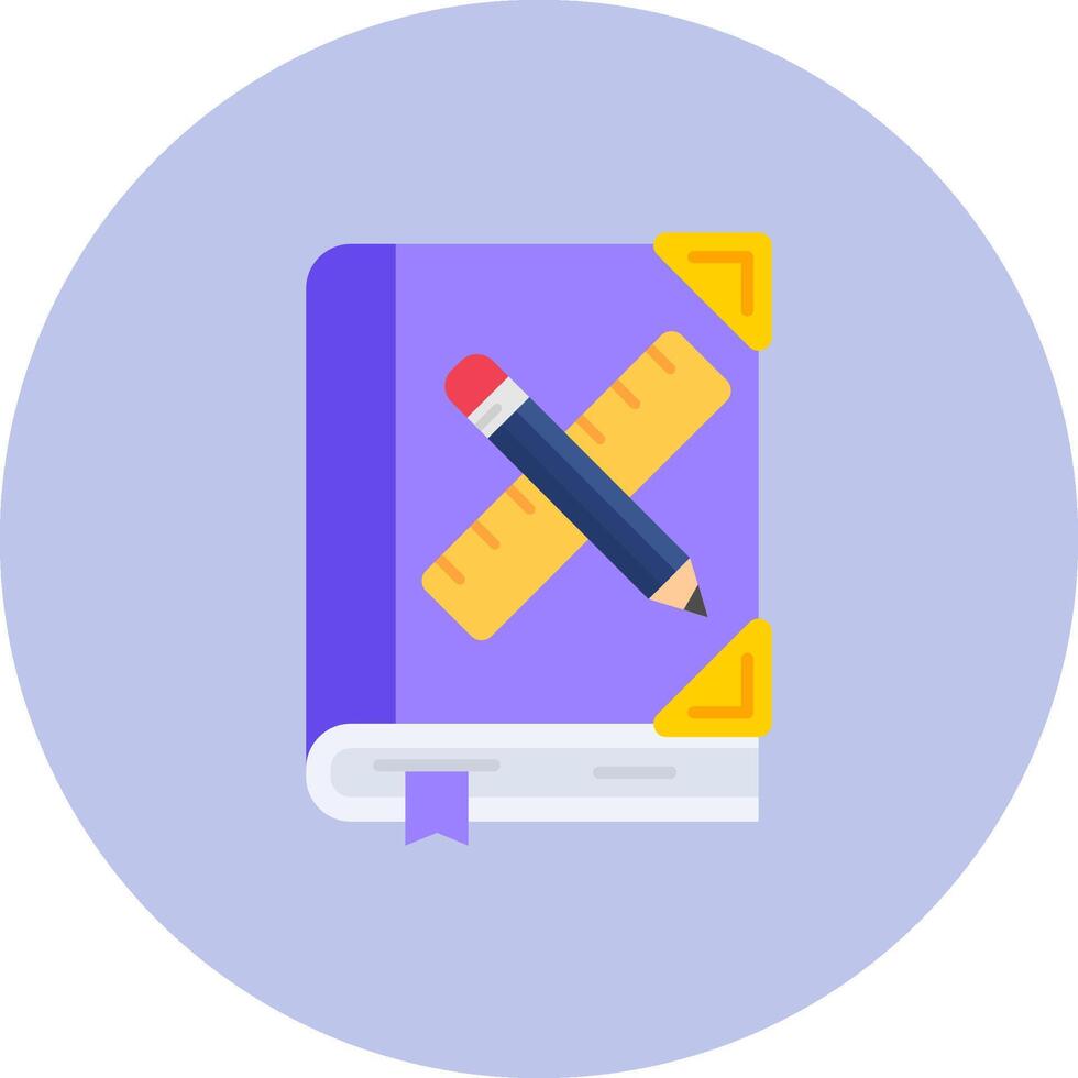 Art book Flat Circle Icon vector