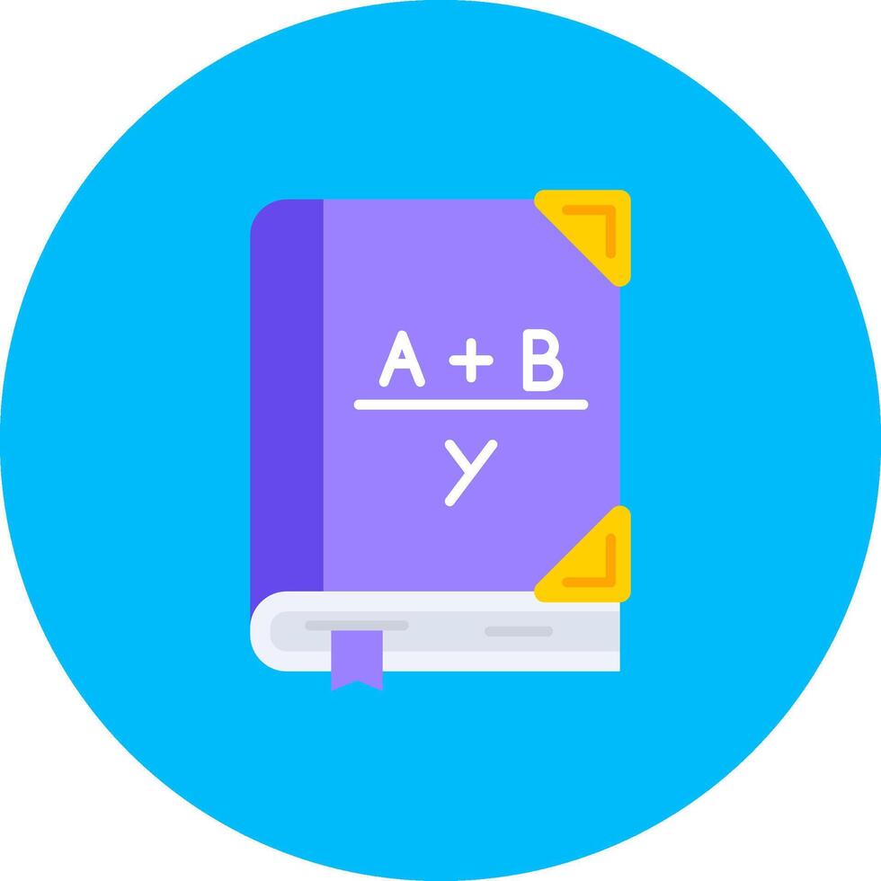 Algebra Flat Circle Icon vector