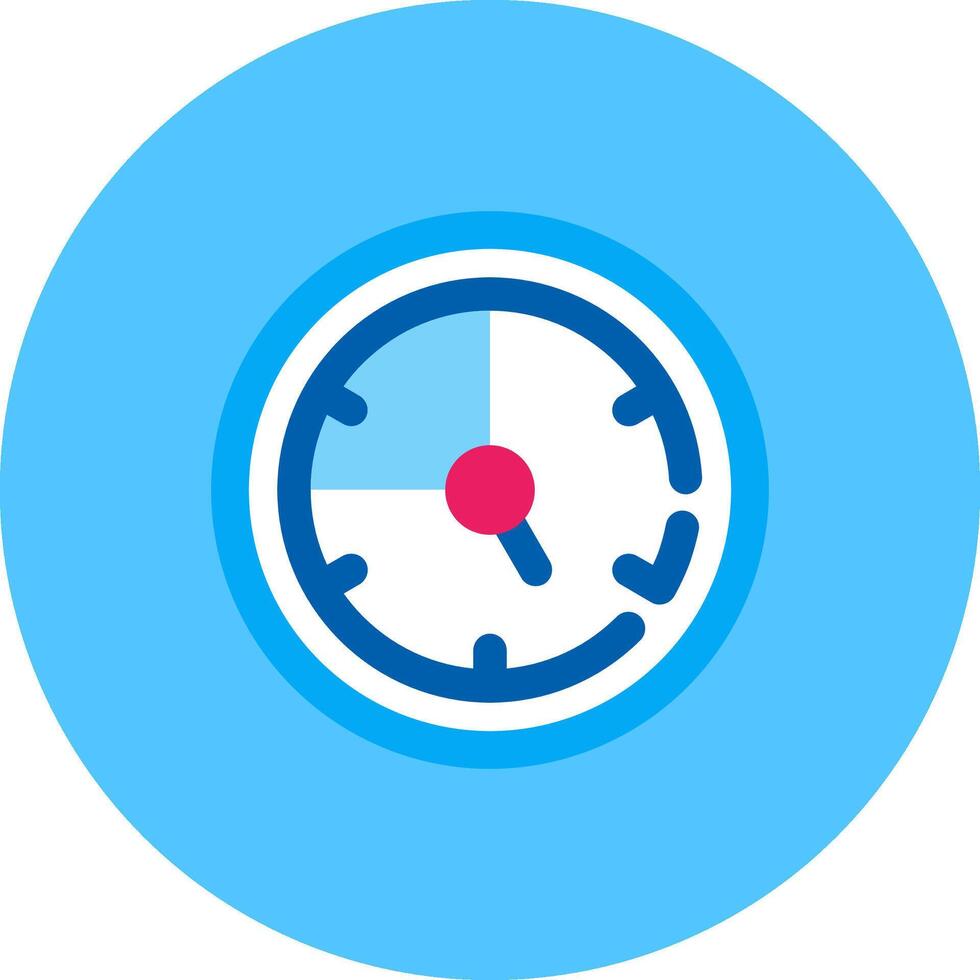 Time Flat Circle Icon vector