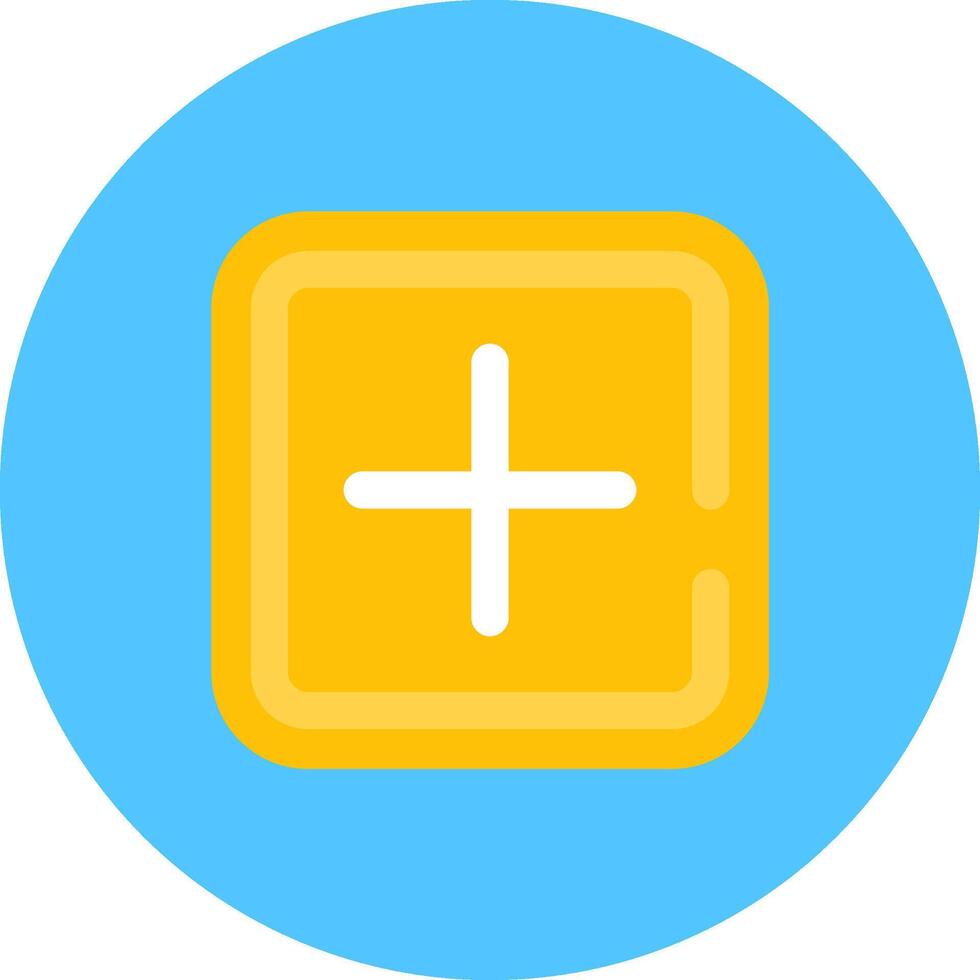 Add Flat Circle Icon vector