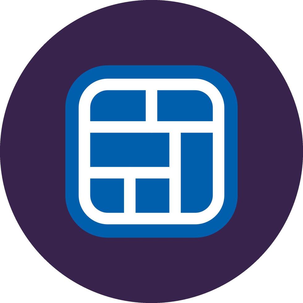 Layout Flat Circle Icon vector