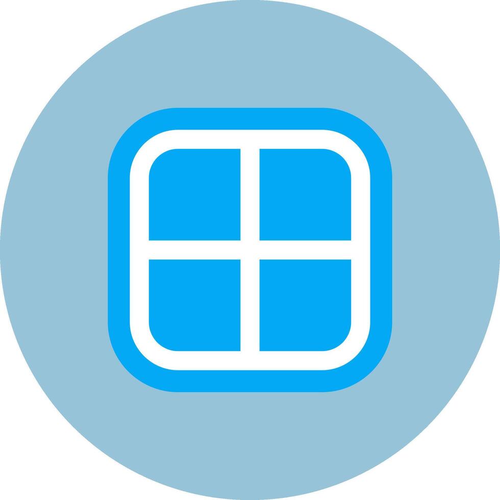 Layout Flat Circle Icon vector