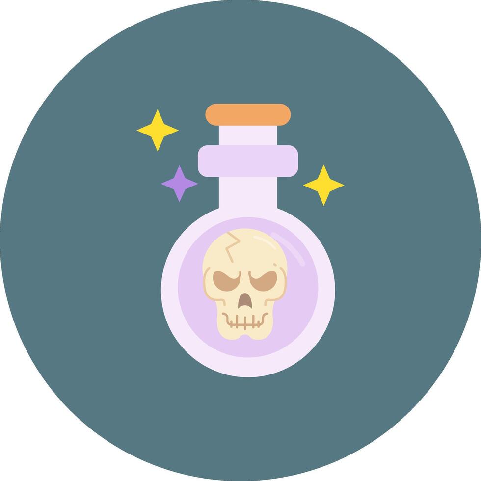 Potion Flat Circle Icon vector