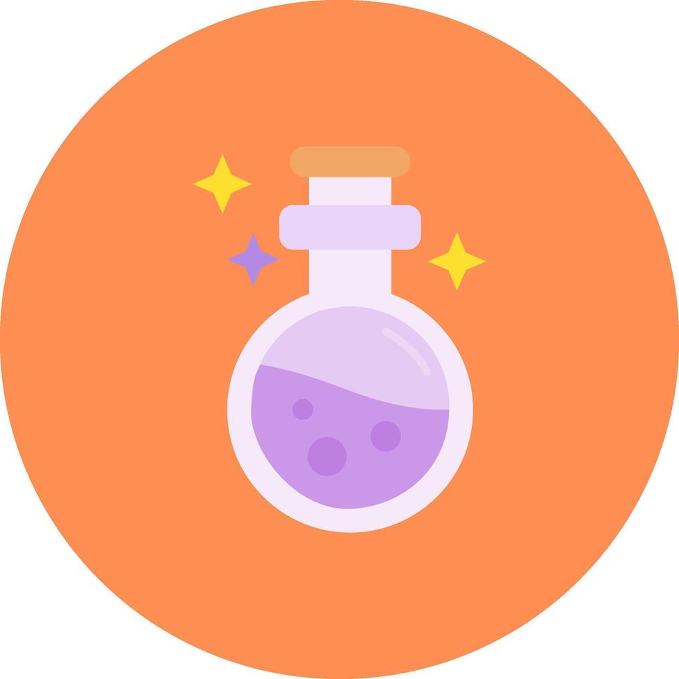 Potion Flat Circle Icon vector