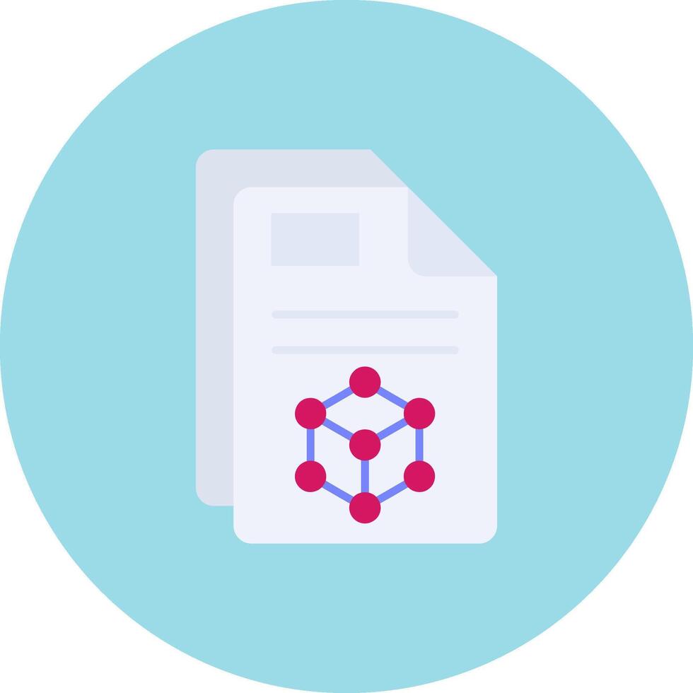 3d Flat Circle Icon vector