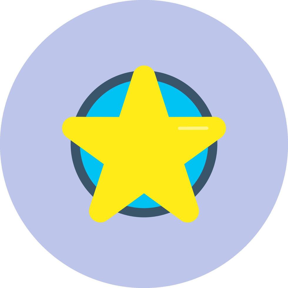 Favorite Flat Circle Icon vector
