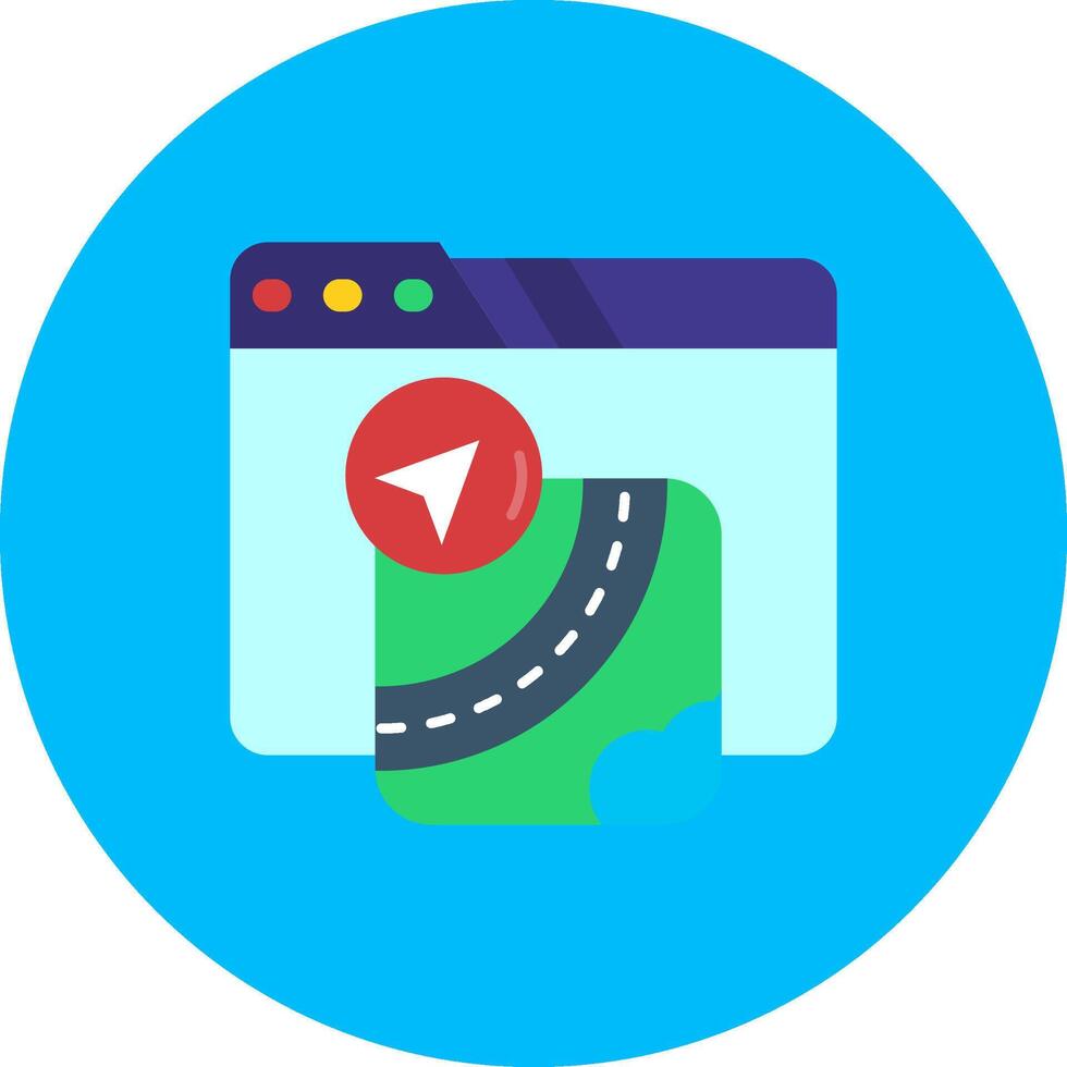 Gpu Flat Circle Icon vector