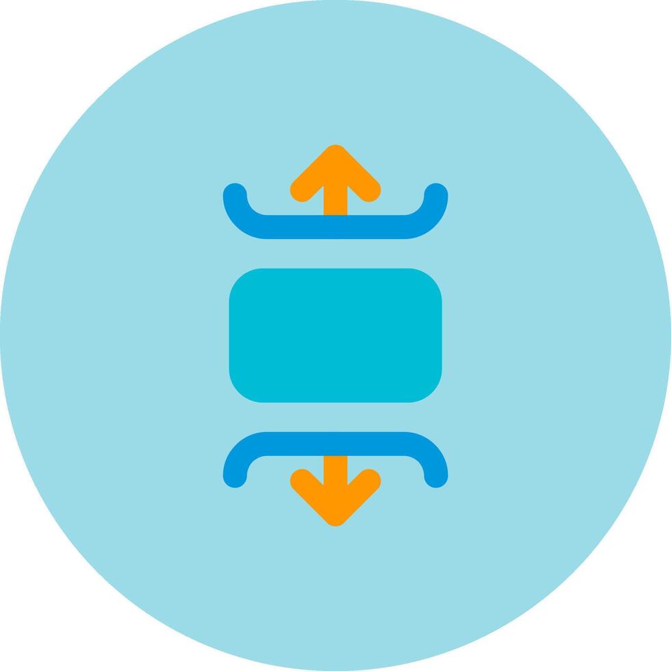 Carousel vertical Flat Circle Icon vector
