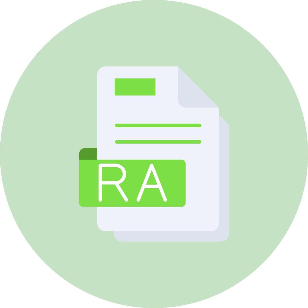 Ra Flat Circle Icon vector