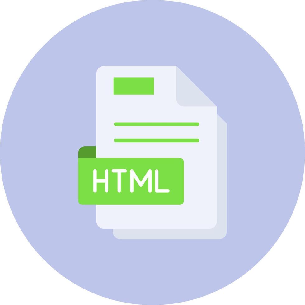 Html Flat Circle Icon vector