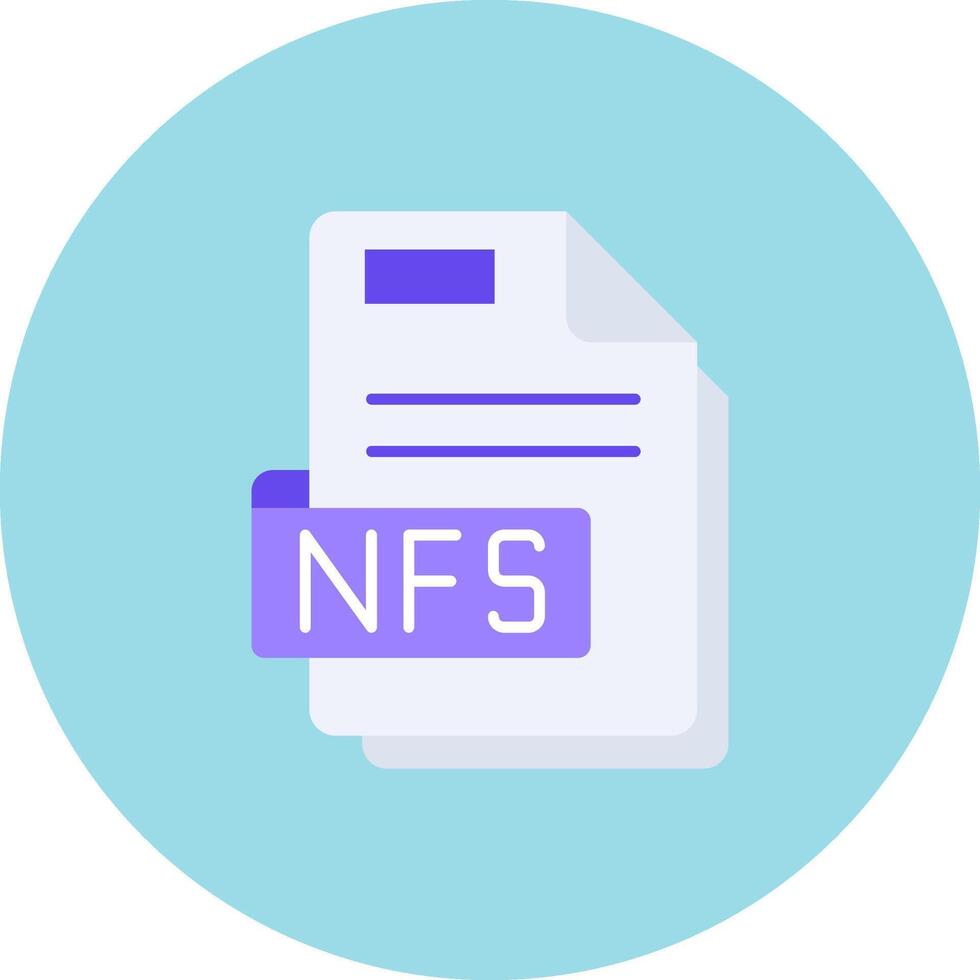 Nfs Flat Circle Icon vector