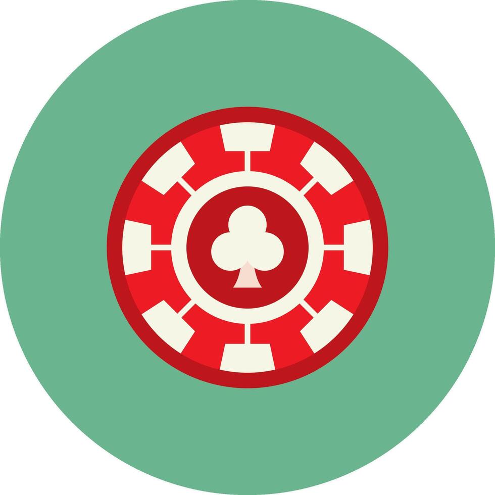 Chip Flat Circle Icon vector