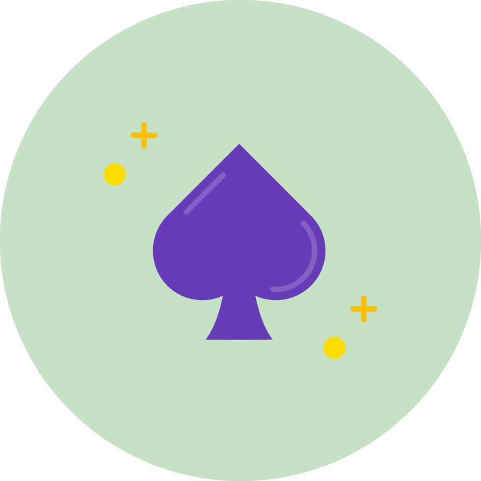 Spades Flat Circle Icon vector