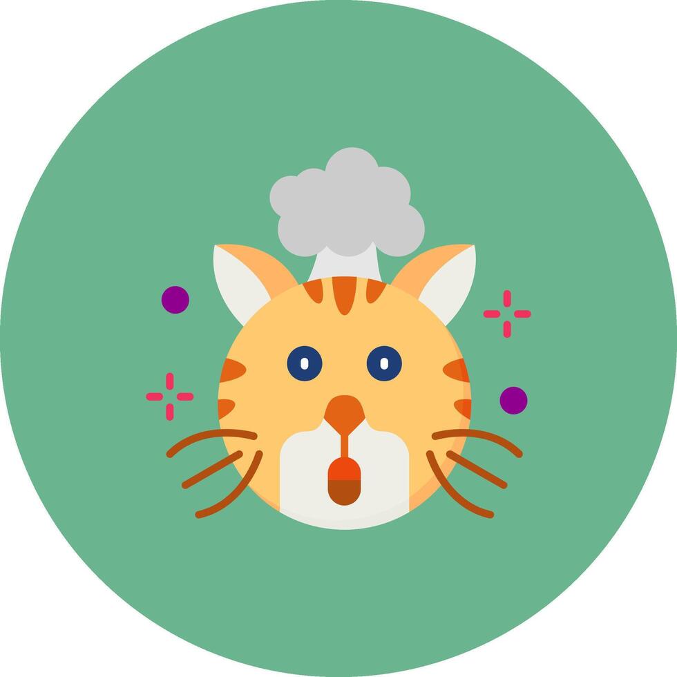 Exploding Flat Circle Icon vector