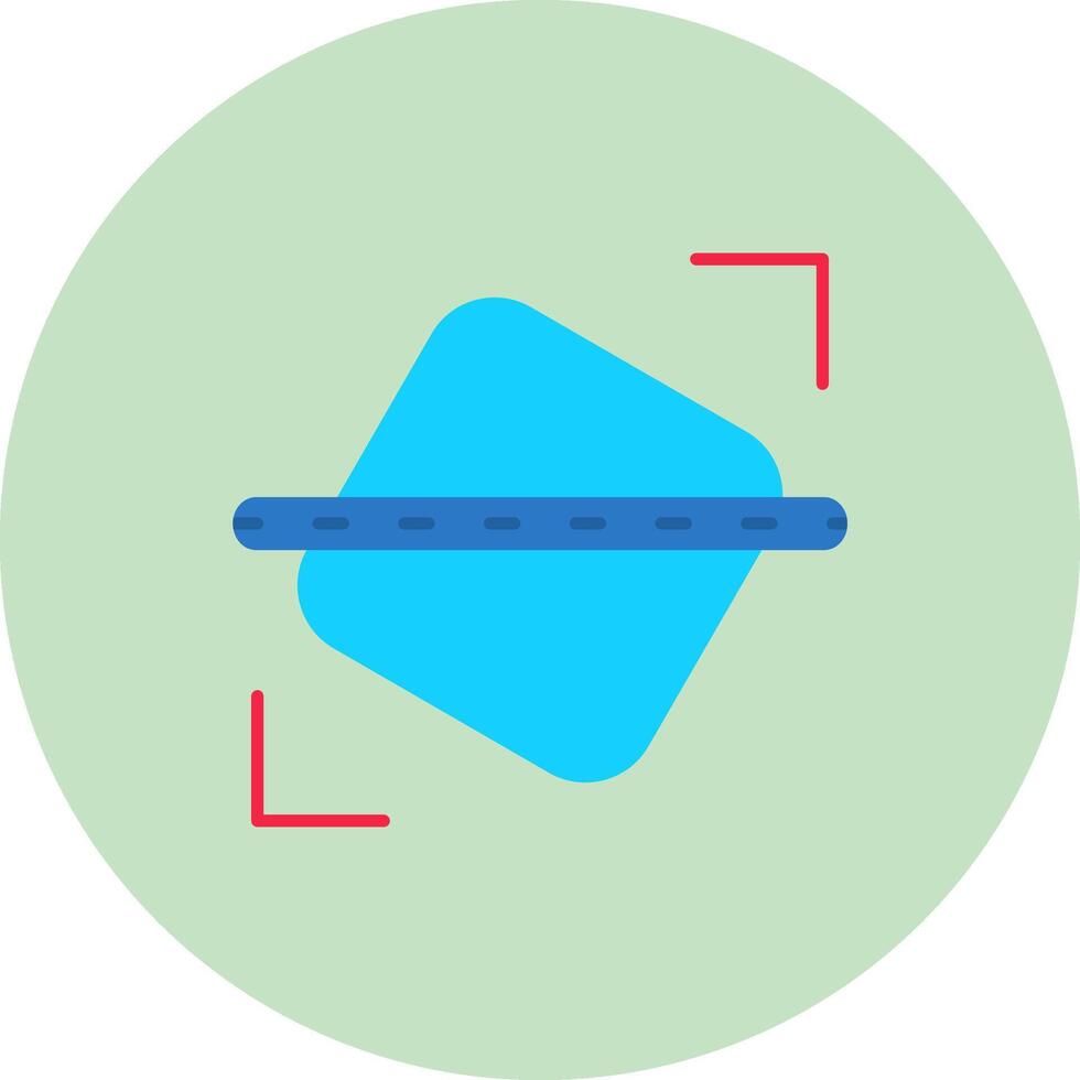 Straighten Flat Circle Icon vector