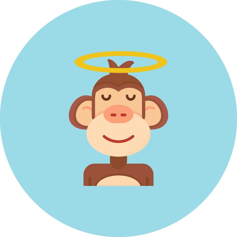 Angel Flat Circle Icon vector