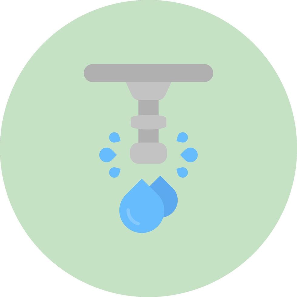 agua plano circulo icono vector