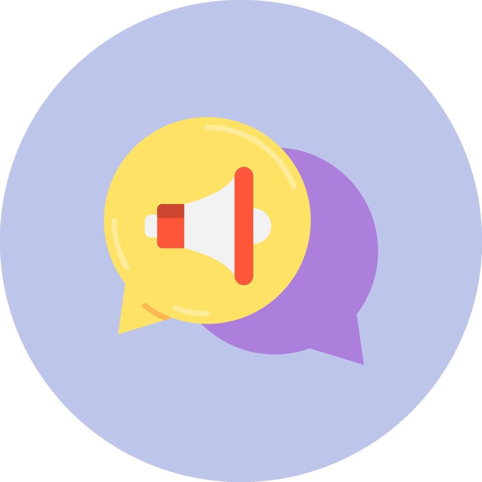 Audio Flat Circle Icon vector