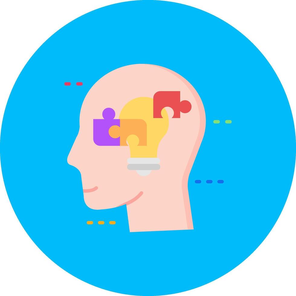 Solution Flat Circle Icon vector