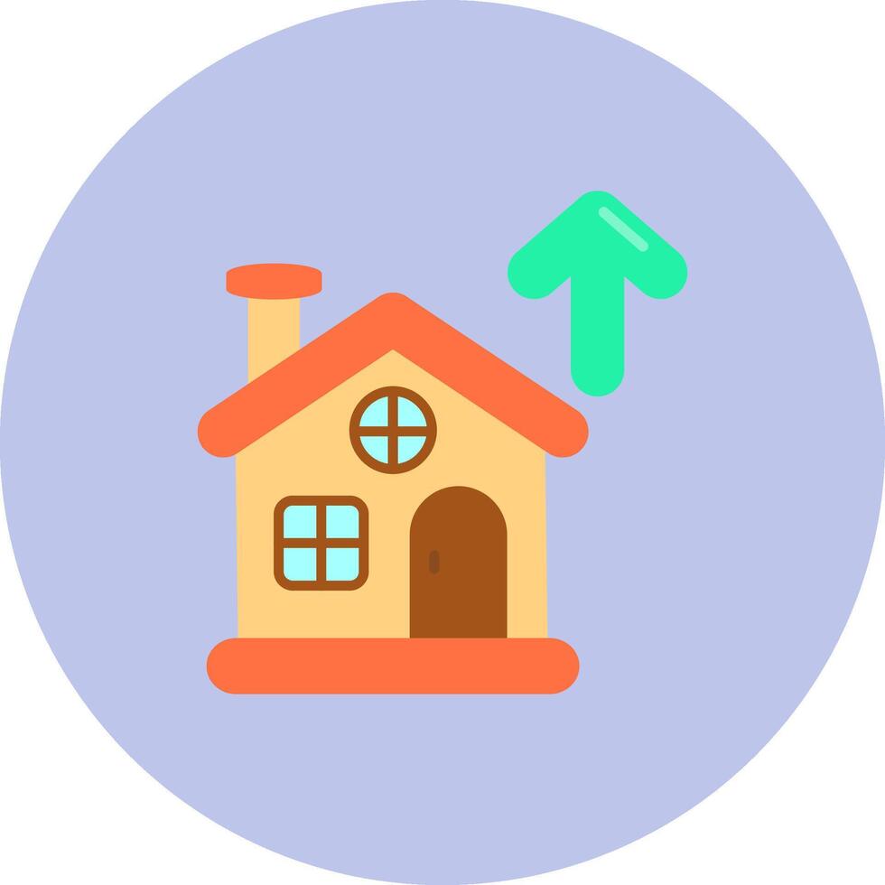 Property Flat Circle Icon vector