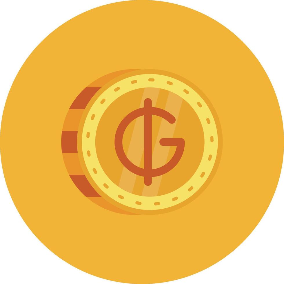 Guarani Flat Circle Icon vector