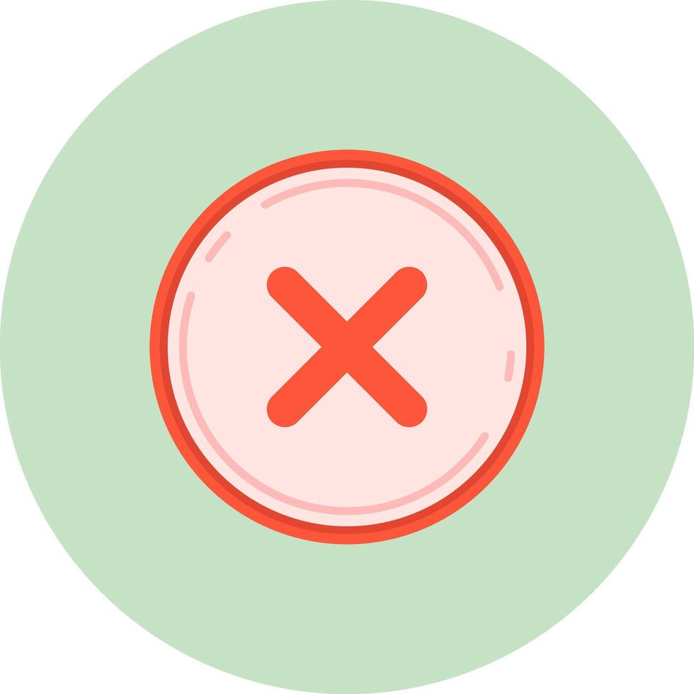 Cancel Flat Circle Icon vector