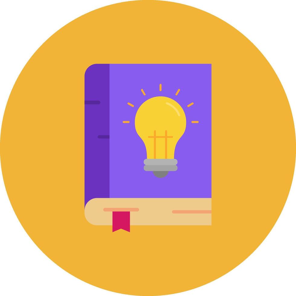 Knowledge Flat Circle Icon vector