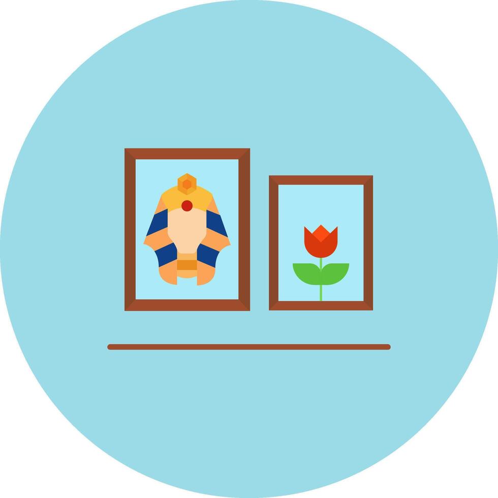 Display Flat Circle Icon vector