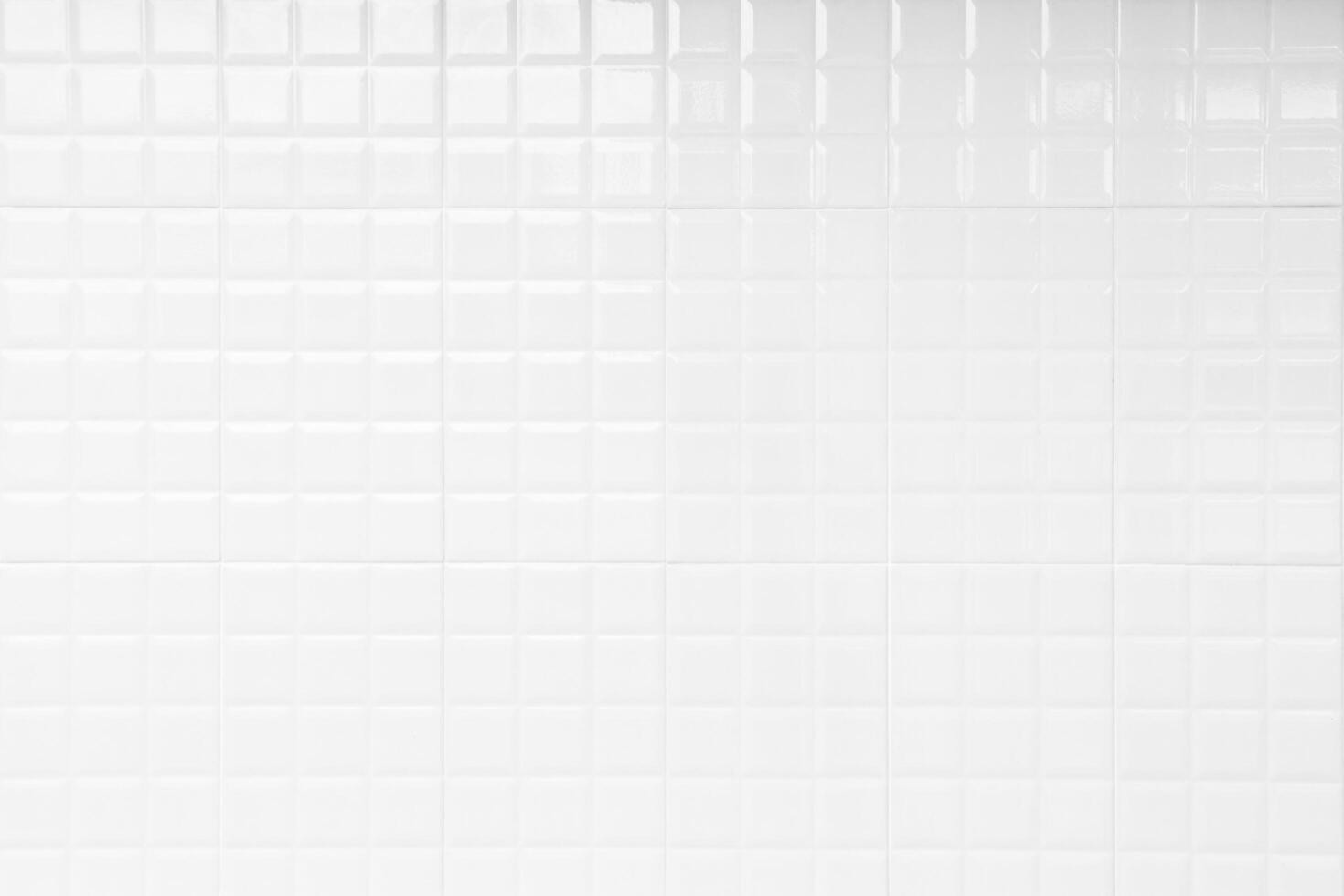 White ceramic tiles wall for background and used interior design photo