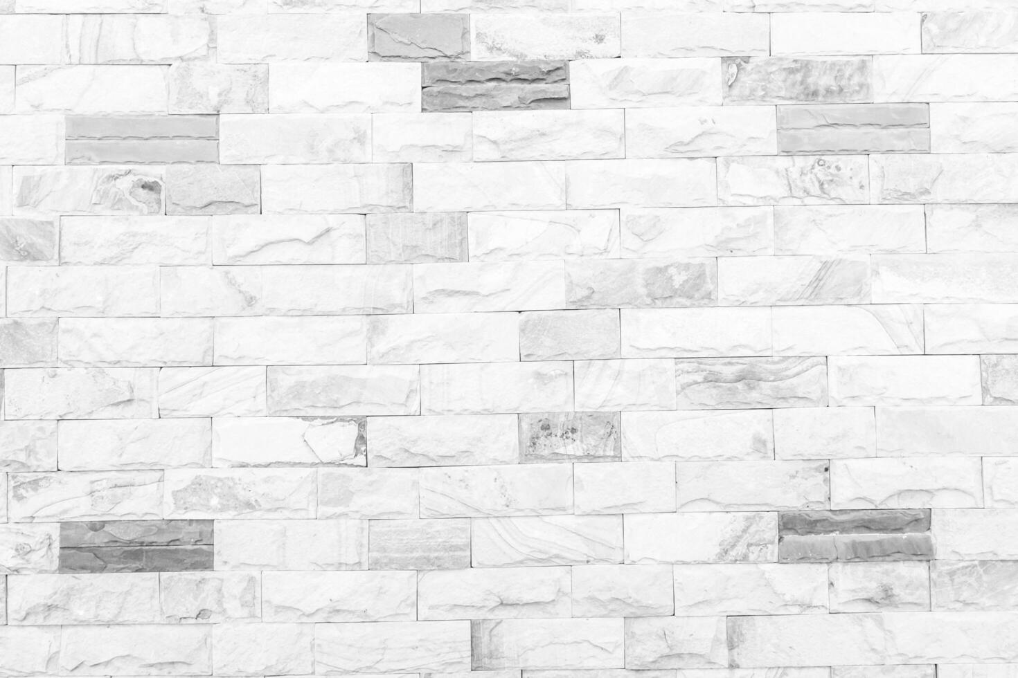 White brick wall close up image row brick and cement block background and texture photo