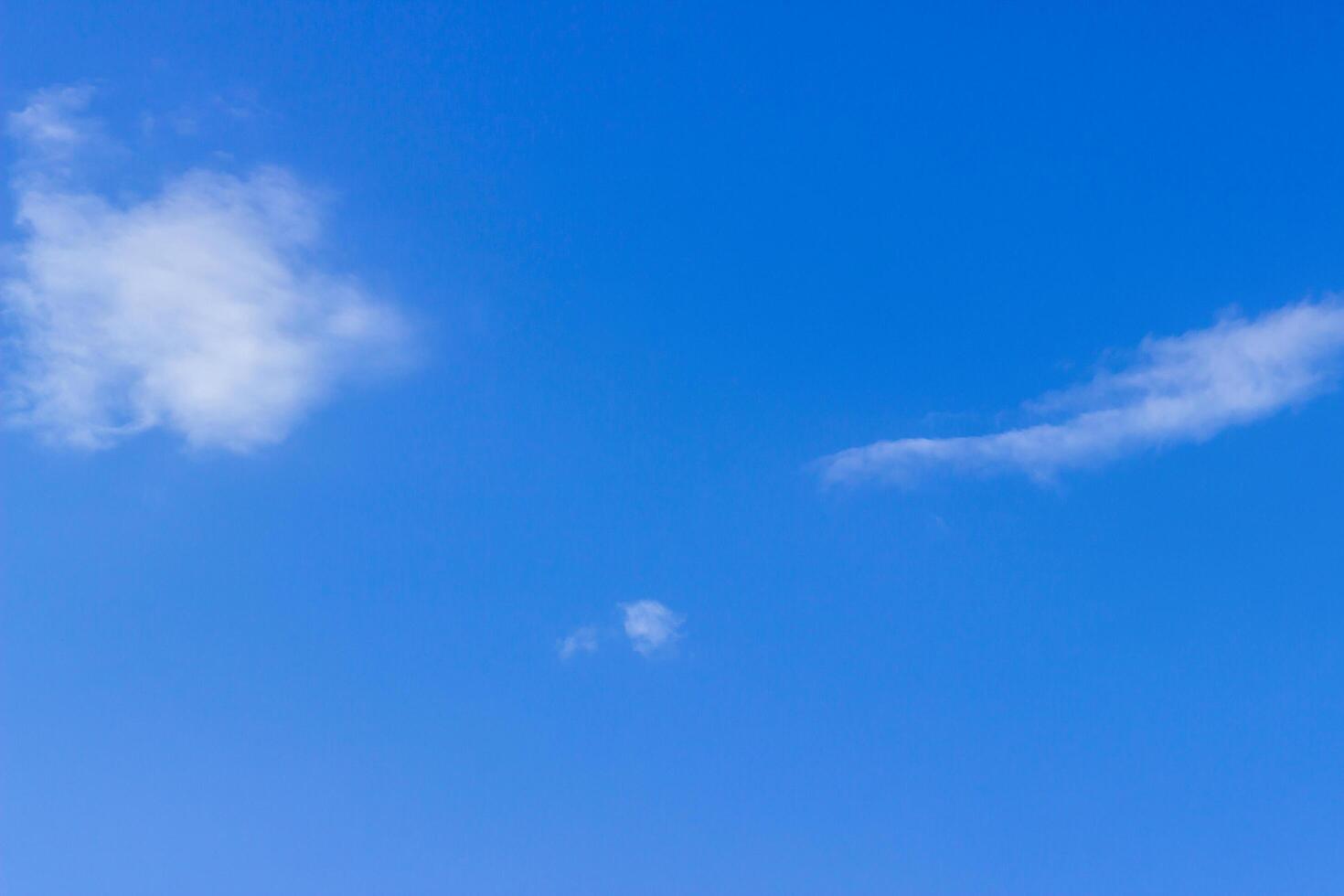 Blue sky in white cloud and sun light for background and texture photo