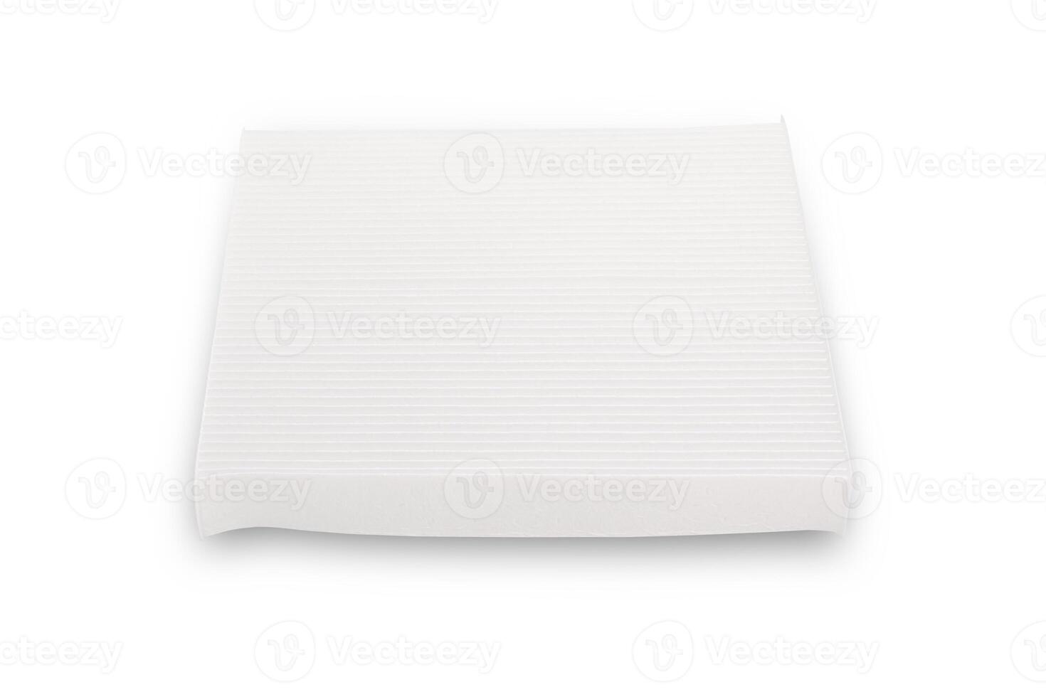 White Car filter of Air conditioning systems in cars with white background photo