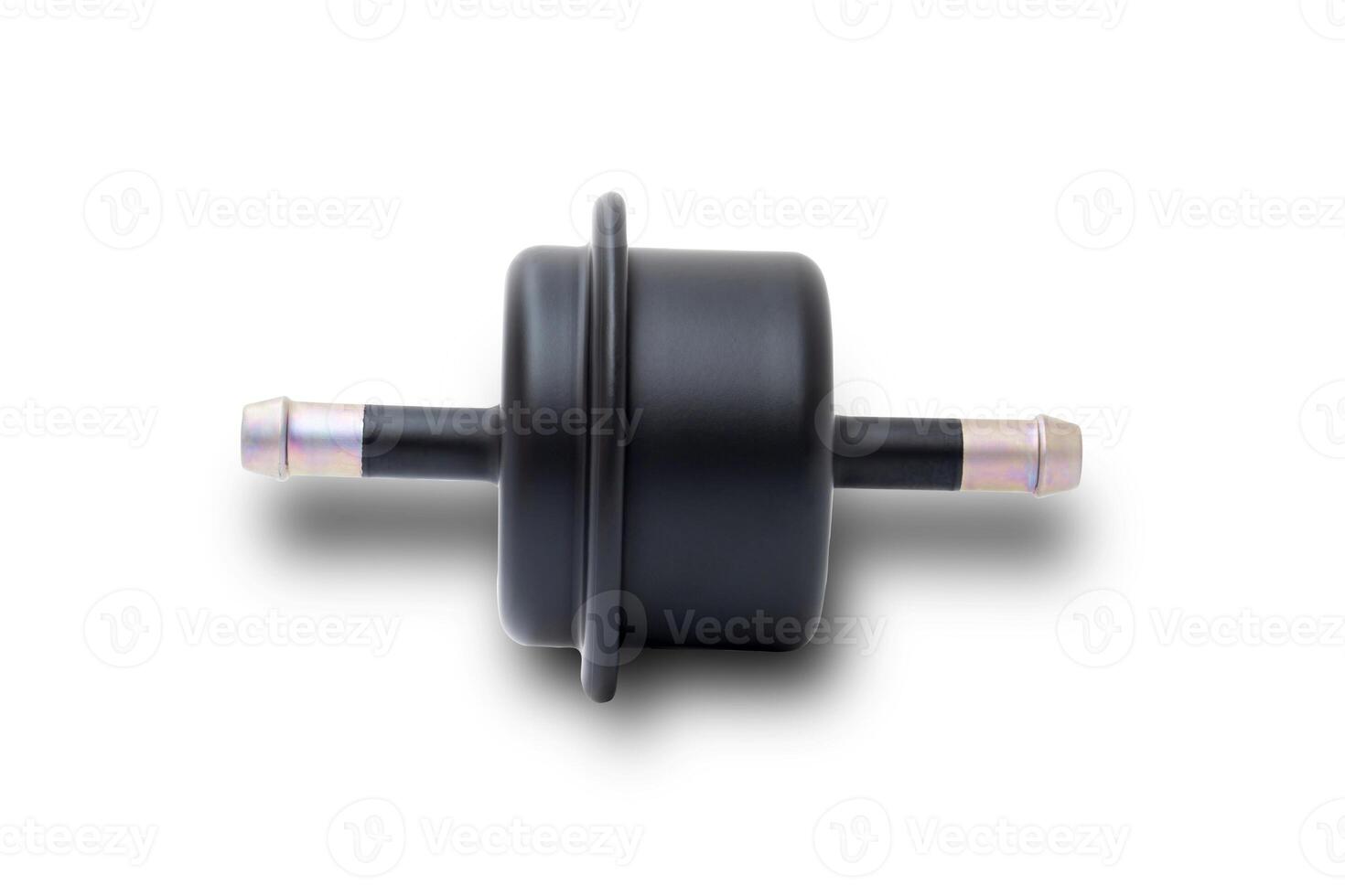 Oil gear filter of Gasoline engine in white background use for texture and Clipping Path photo