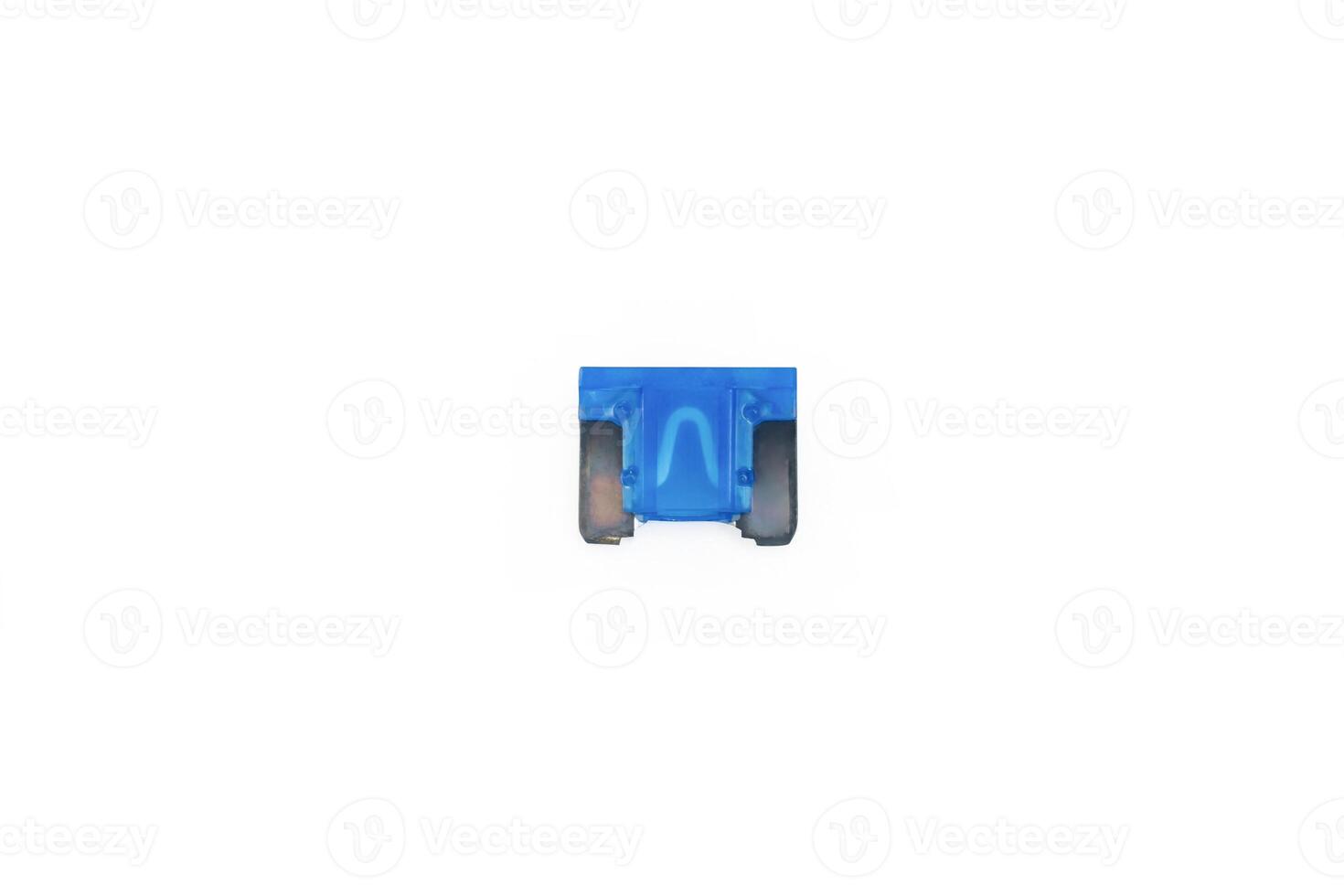 Car fuse on white background micro size use for protection in electric system of car photo
