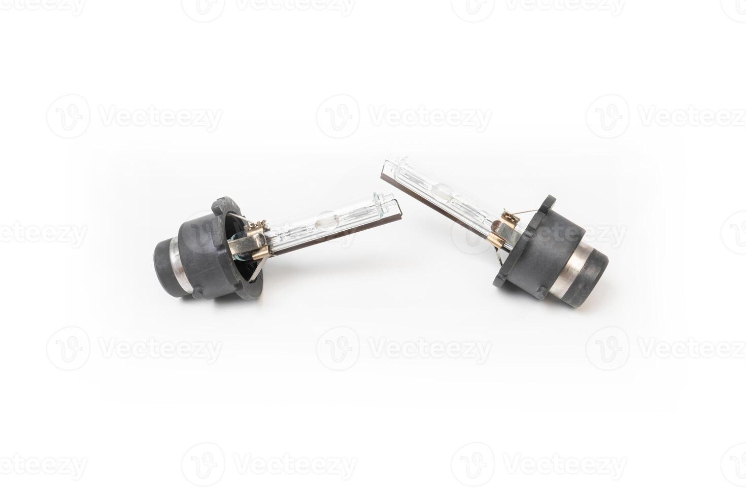 Lighting Equipment old xenon  in white background service concept  of car photo