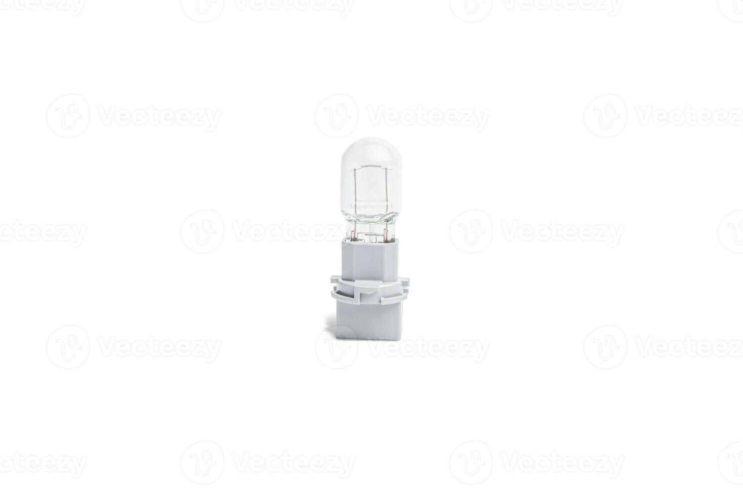 Light bulb and socket plug of Car for brake system signal in white background photo