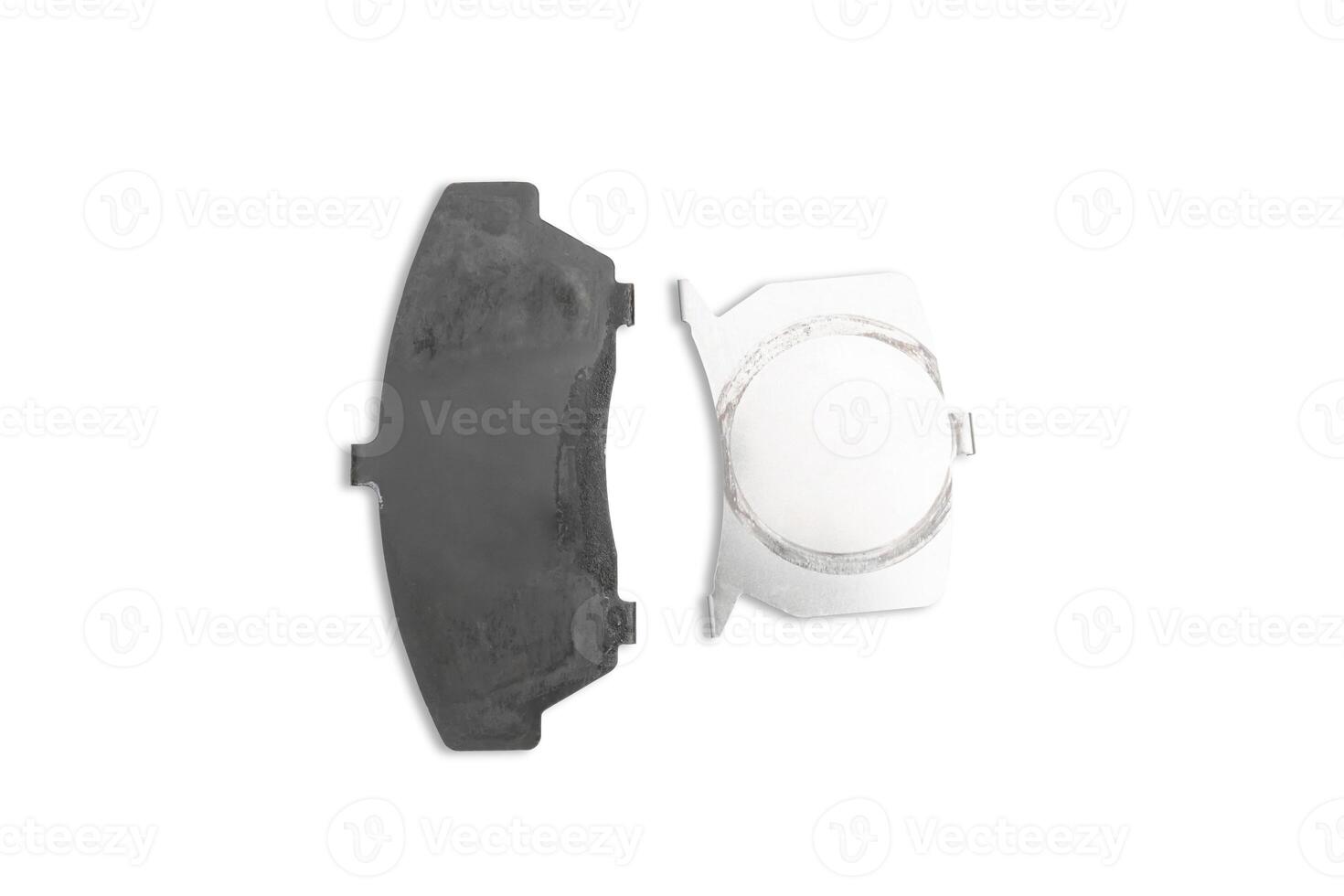 Anti squeal shim plate for disc brake pad of car in white background