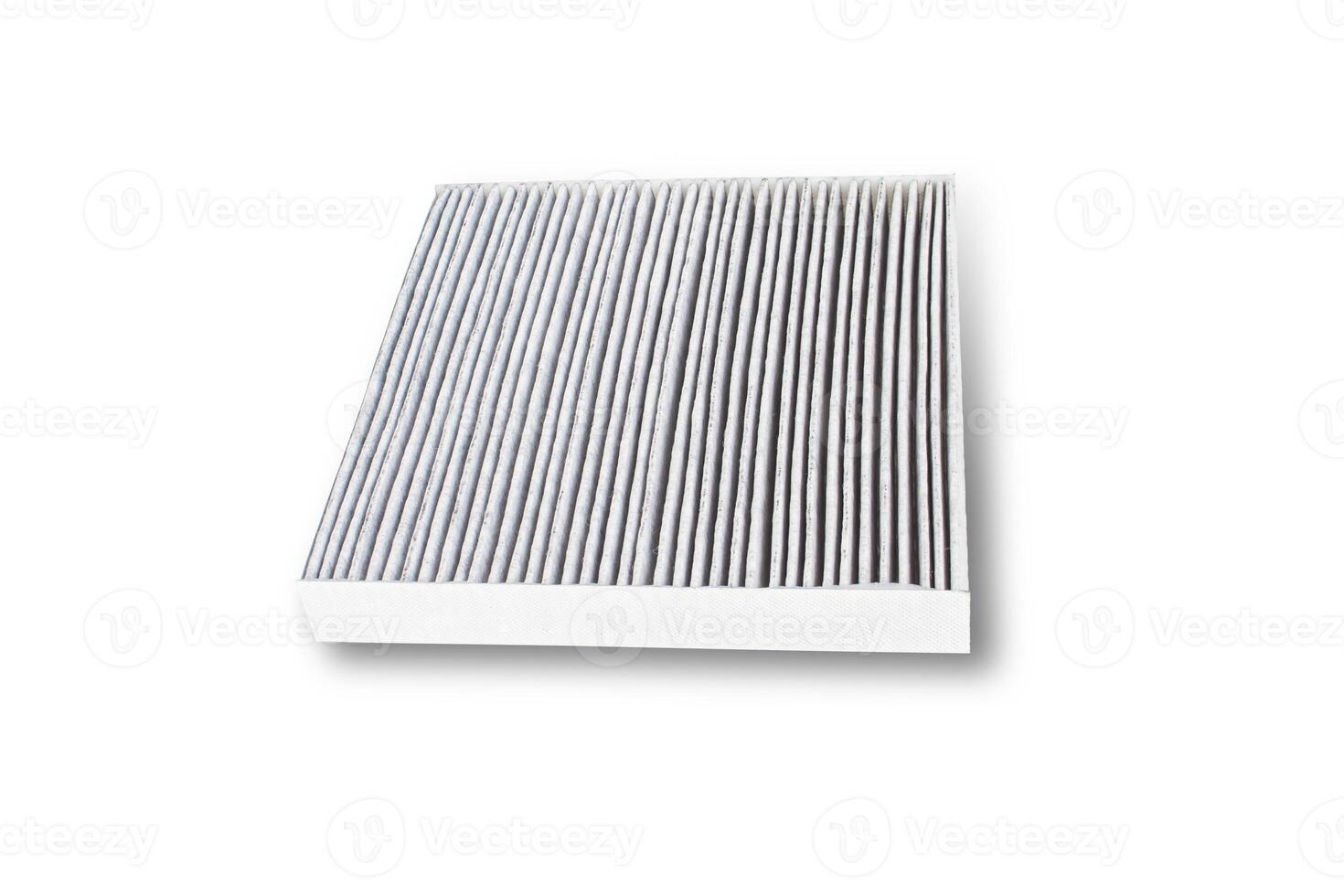 Carbon filter of Air conditioning systems of cars on white background and texture photo