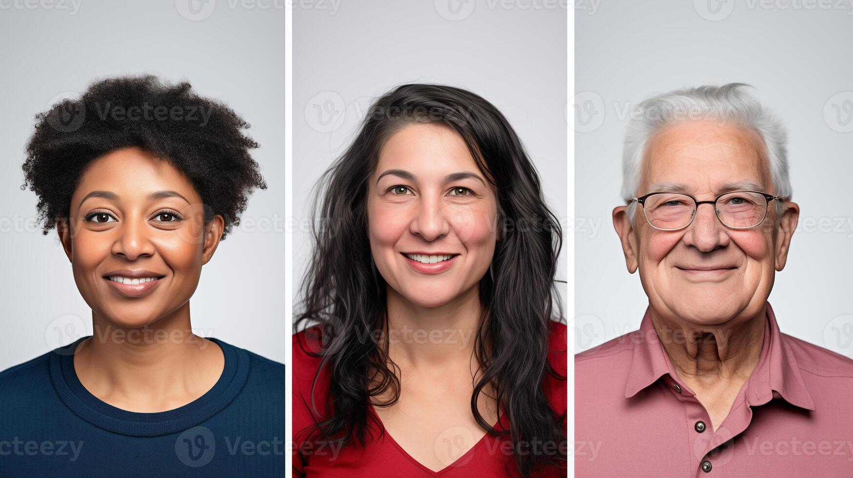 AI generated Diverse Group of People Showcasing Positive Emotions photo