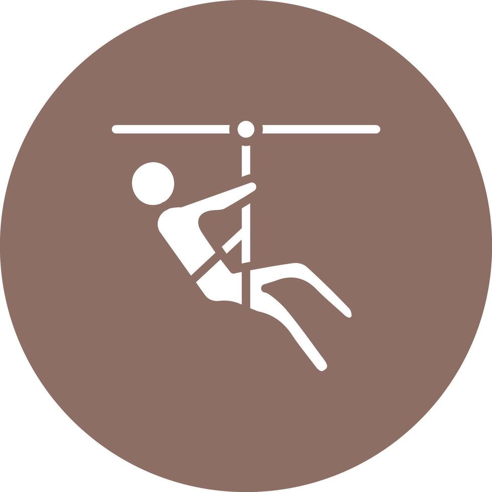 Zipline Vector Icon