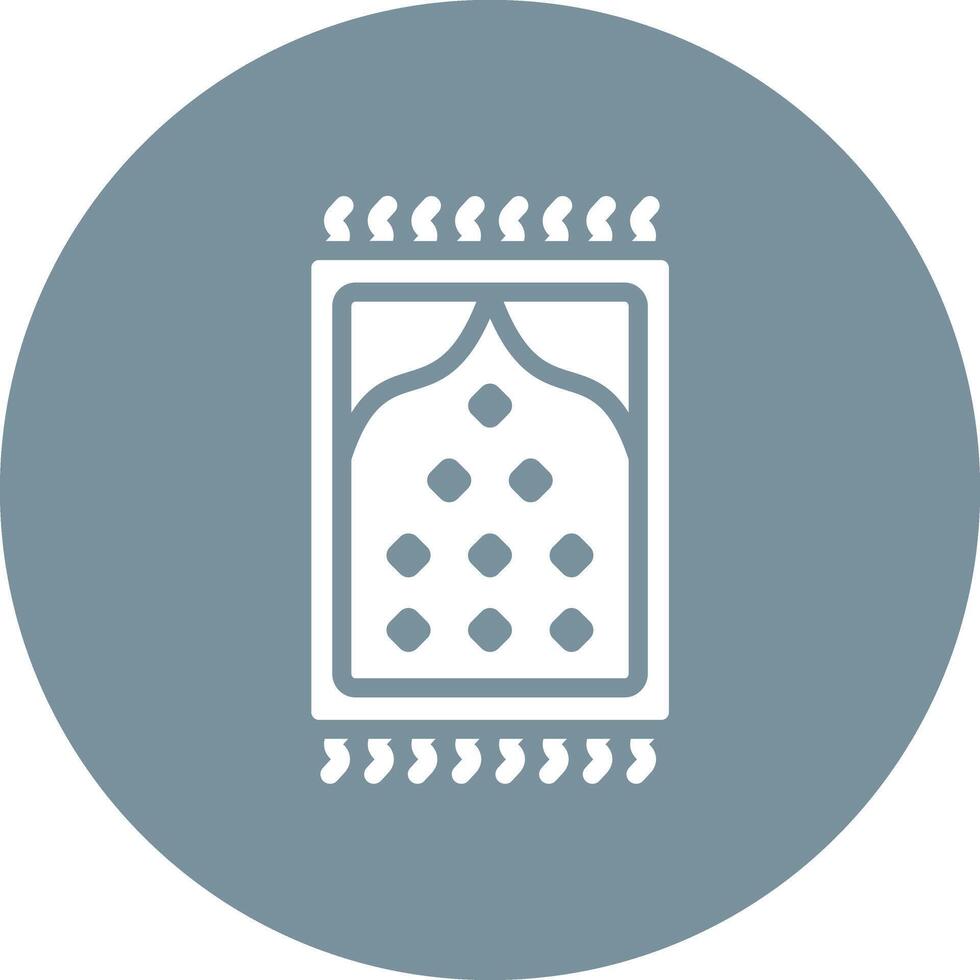 Prayer Mat Vector Icon