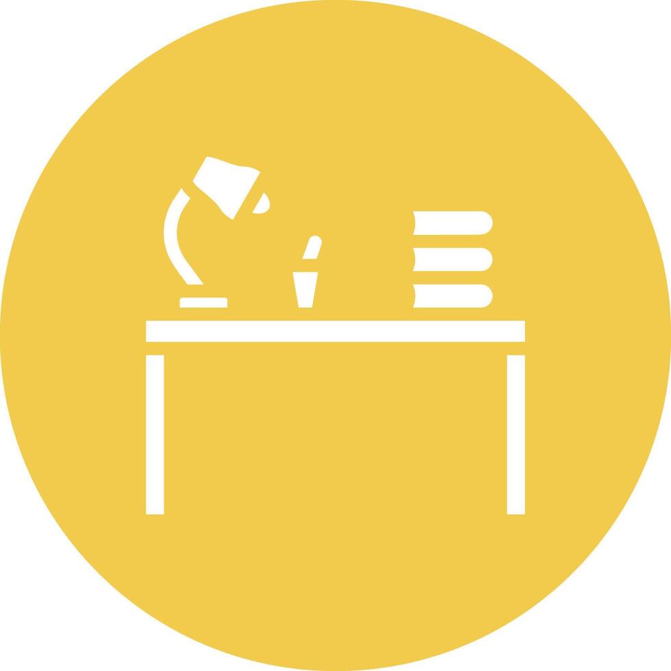 Study Table Vector Icon