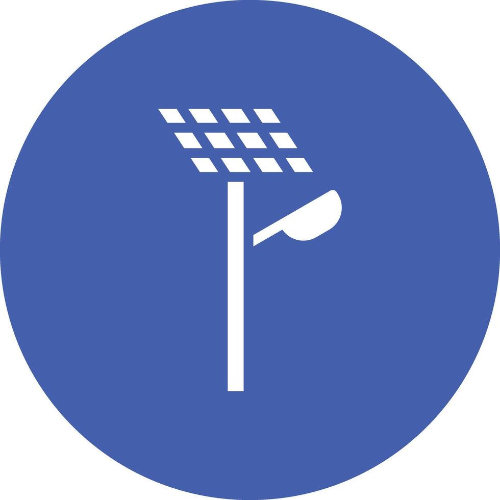 Eco Street Light Vector Icon