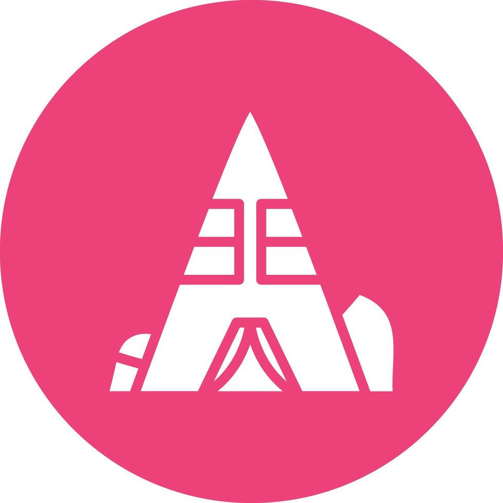 Desert Camp Vector Icon
