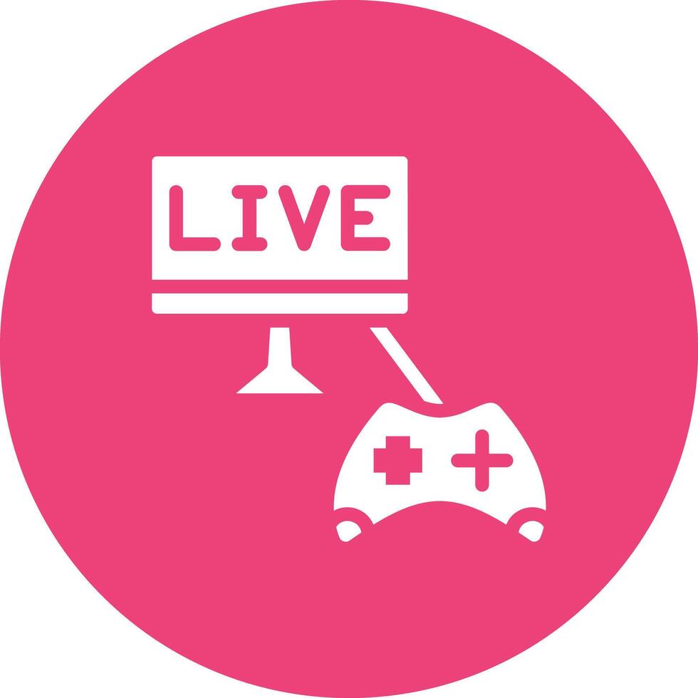 Game Streaming Vector Icon