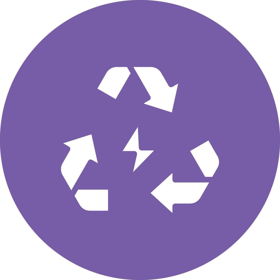 reciclar energía vector icono